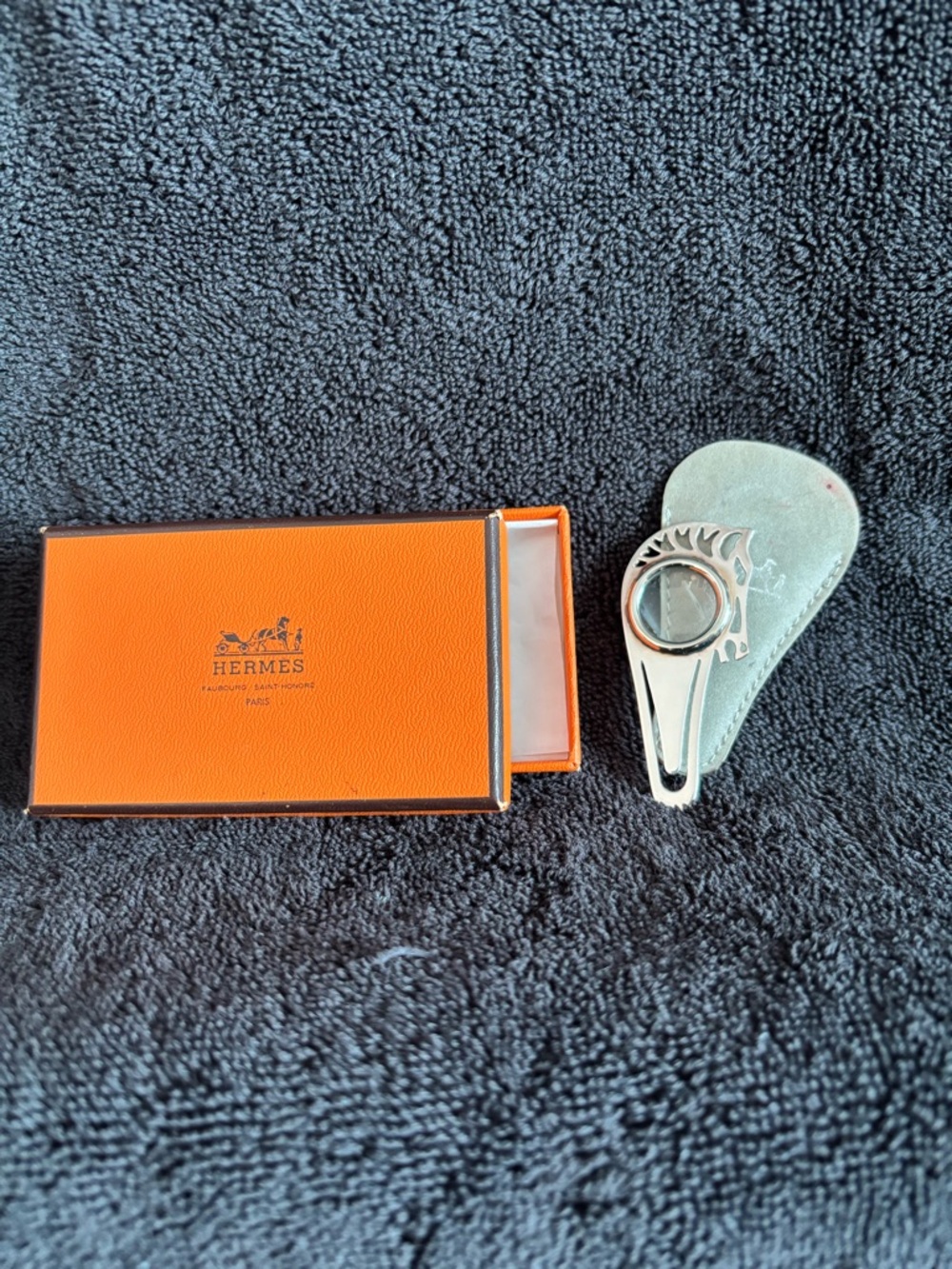 Hermes Bookmark with Magnifying Glass